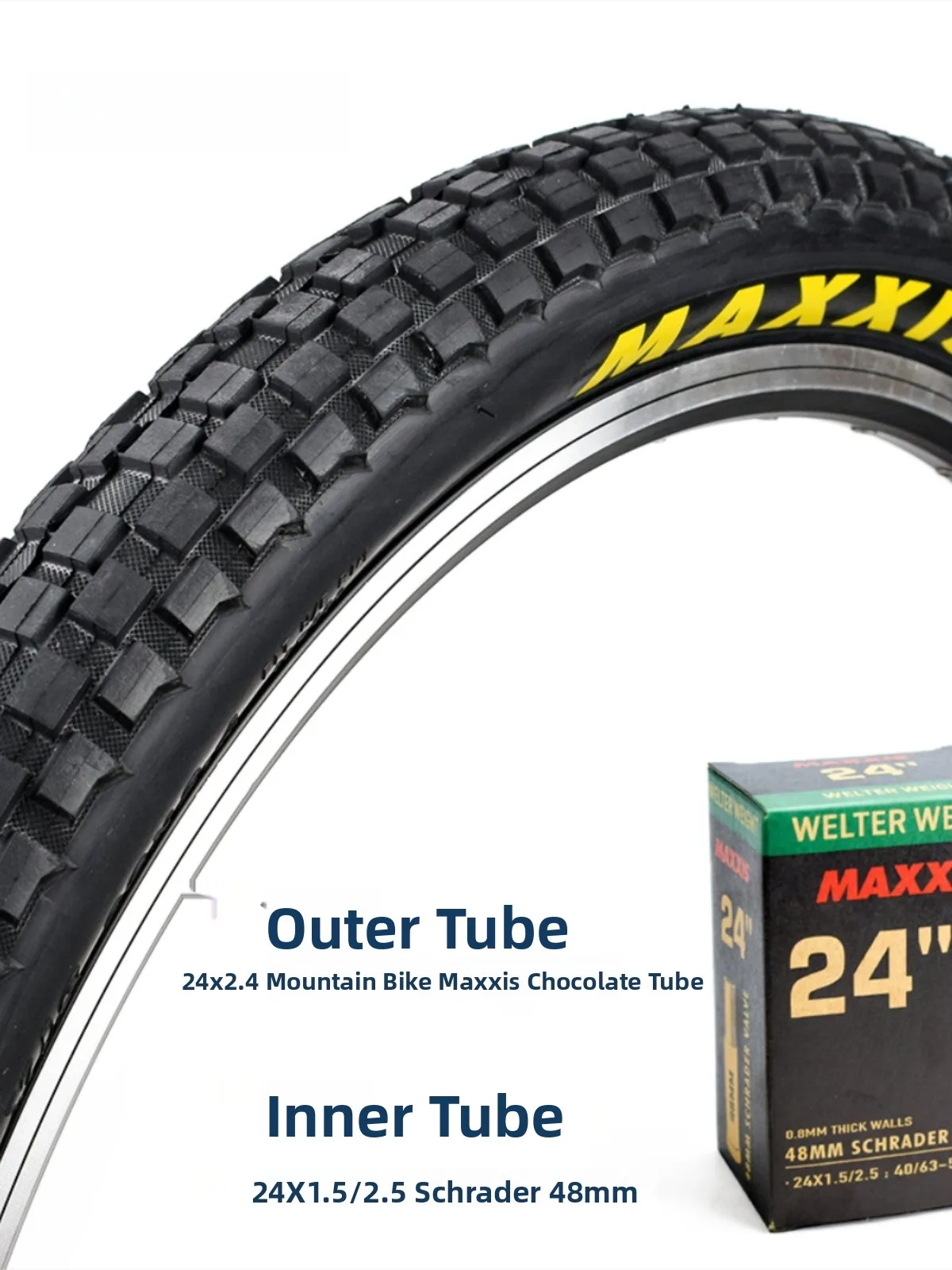 

Maxxis Holy Roller Mountain Bike Tires Inner And Outer Tubes 26*2.2 26*2.4 24*2.4 High Quali Bicycle Riding Equip...