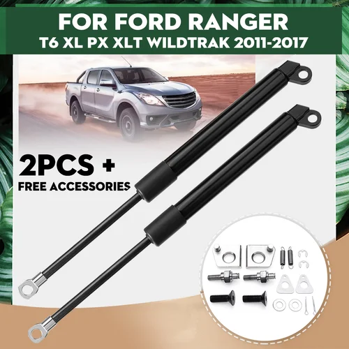 1 par para Ford Ranger para T6 Xl Px Xlt Wildtrak 2012 2013 2014 2015 2016 puntal de puerta trasera amortiguador de Gas lento hacia abajo izquierda y derecha