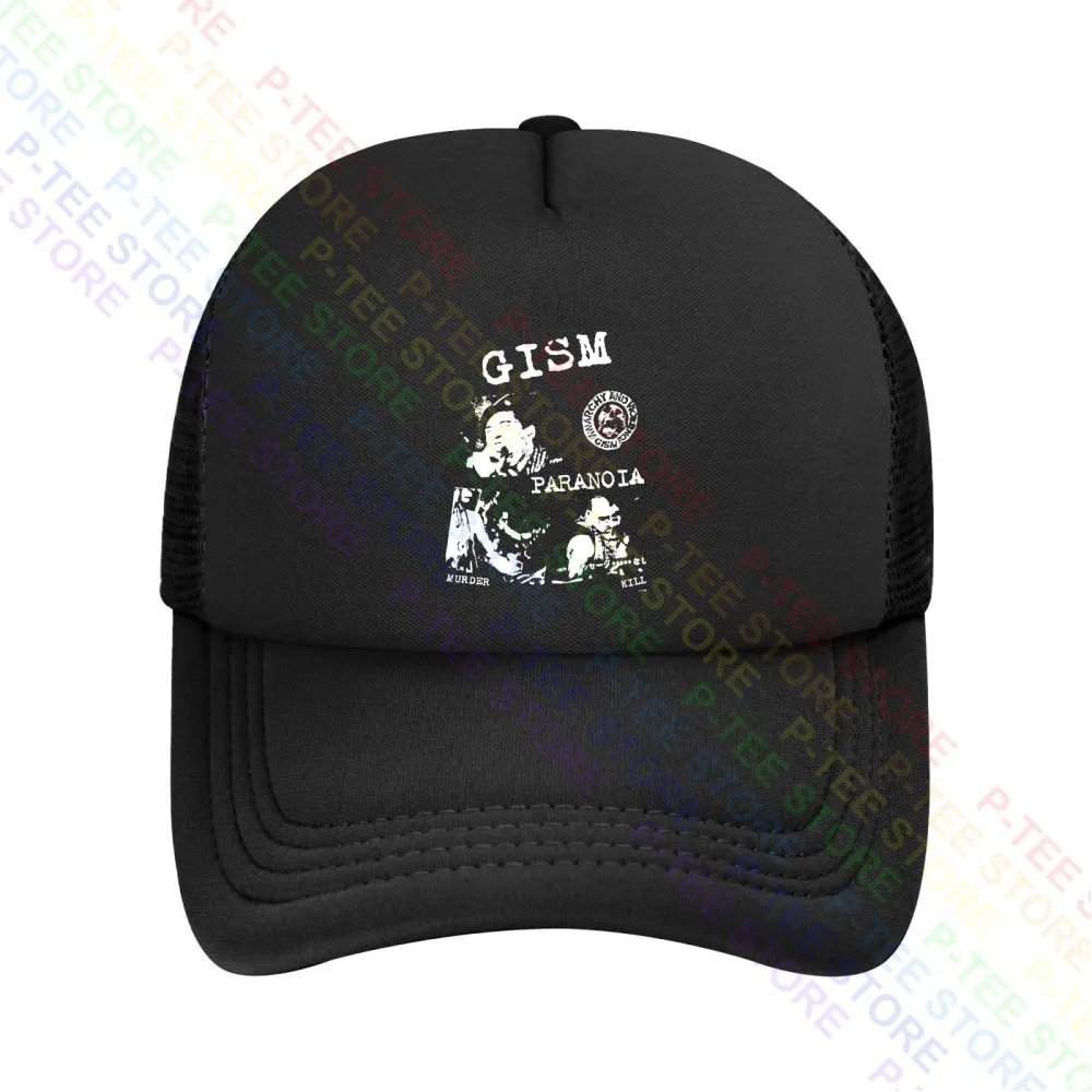 Gism,Paranoia,Gauze Confuse Deasthside Disclose G.I.S.M. Baseball Cap Snapback Caps Knitted Bucket Hat