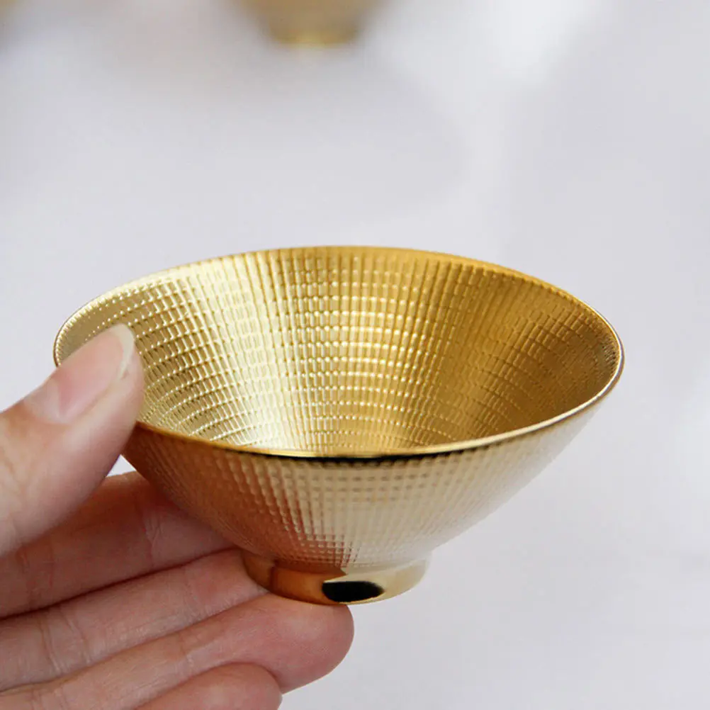 

Golden Tea Cup Round Base Exquisite Delicate Tea Drinking Cup For Home Office Hotel Multi-Function Water Holder Kitchen