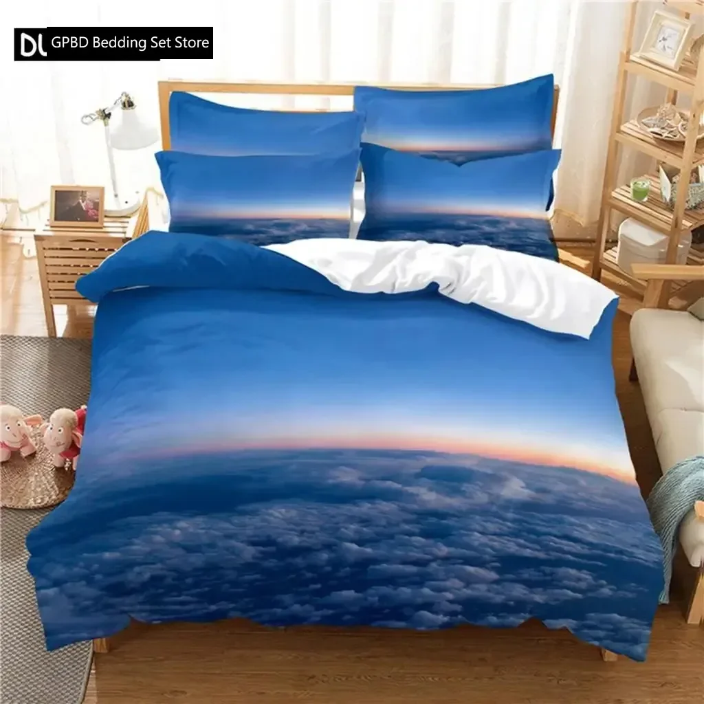 Beautiful  Scenery Bedding Set Duvet Cover Set Bedding Digital Printing Bed Linen Queen Size Bedding Set Fashion Design