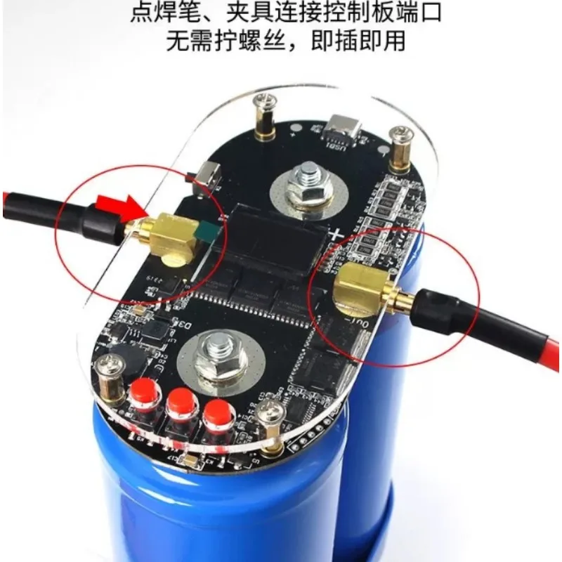3000F High Capacity Farad Capacitor Spot Welder B5 Model Smart Dual Pulse Battery Rebuild Welding Equipment