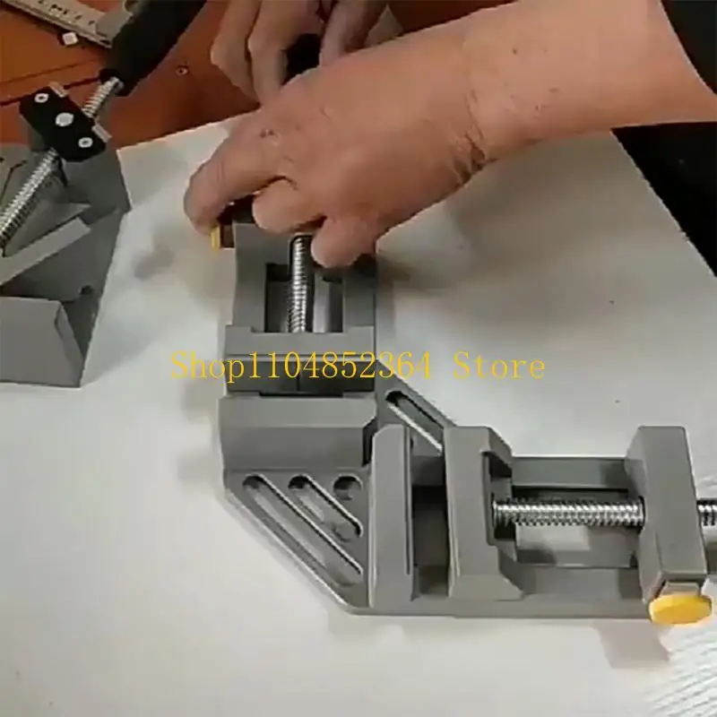 652F Double Handle 90° Aluminum Alloy Corner Clamp Clip Clamp Tool Woodworking Photo Frame Vise Holder Tool