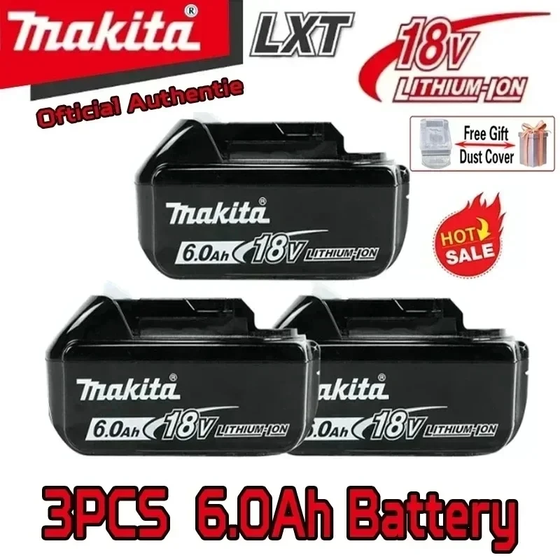 100% Original Makita 9Ah6Ah/5Ah for Makita 18V tool Battery Replacement Lithium Battery+charger+electric drill