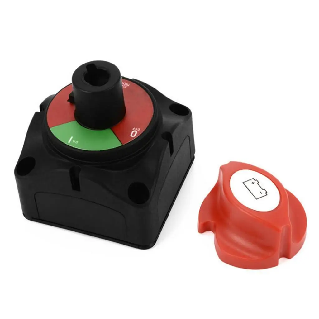 Battery Selector Switch Marine Power Cutoff Removable Plate for Alternator 24v Battery Car Winch Boat