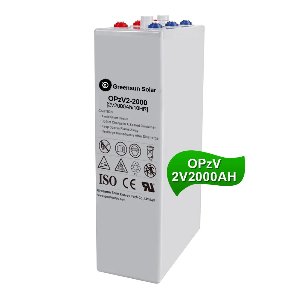 OPZV Battery 2v 2000ah deep cycle lead acid tubular battery 2v 600ah 800ah 1000ah 2000ah