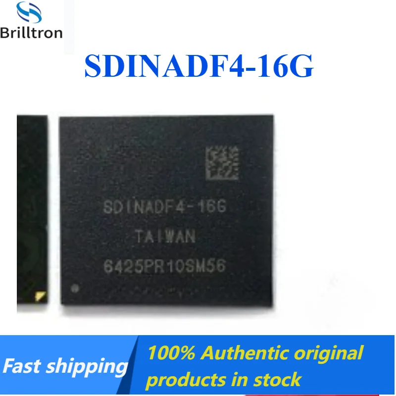 1-5PCS 100% New SDINADF4-16G 153-sphere EMMC Storage Hard Drive IC Chip  Brand New Original in Stock , Fast Shipping.