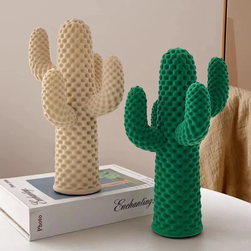 Cactus Sculpture Kawaii Living Room Desktop Decoration Accessories Nordic Simulated Plant Sculpture Desktop Ornament Gifts