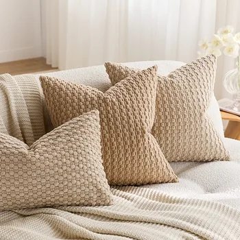 Corduroy Striped Pillow Cover 1