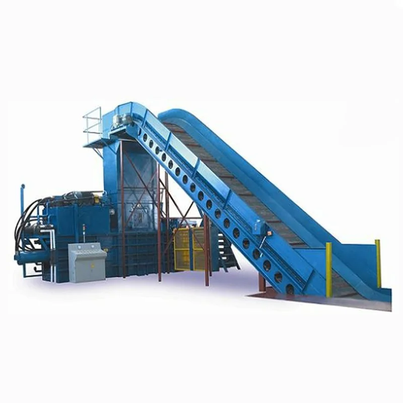 YUGONG Automatic Horizontal Hydraulic Baler And Cardboard Baling Press Machine For Clothes Plastic Recycling Materials