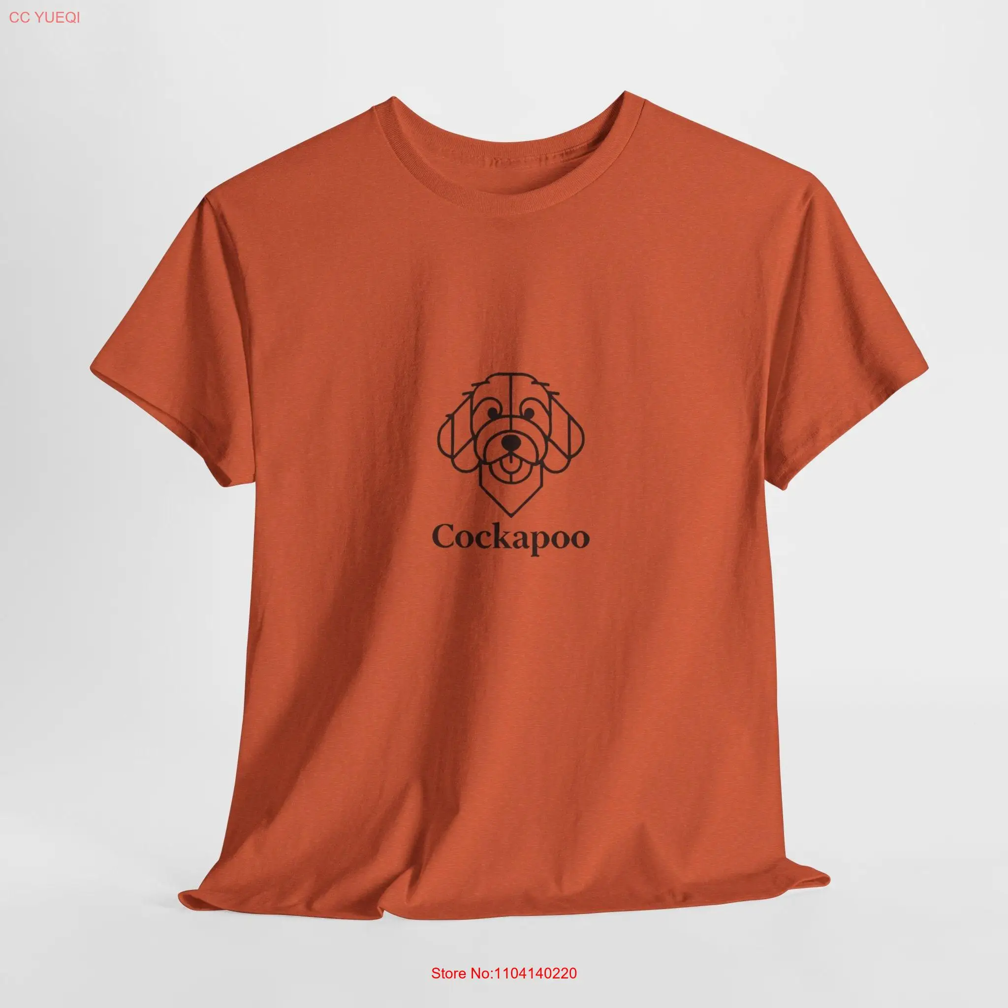 Minimalist Cockapoo T Shirt Clean and Simple Line Art Design for Parents Dog Lovers Perfect Enthusiasts