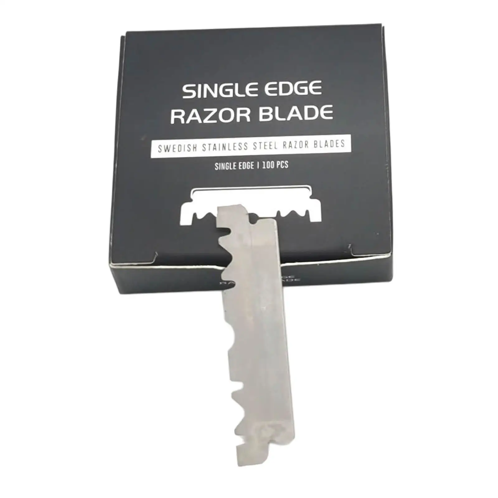 Platinum Single Edge Razor Blades Stainless Steel Durable 100 Pieces for Barbers Straight Edge Shave Smooth Results