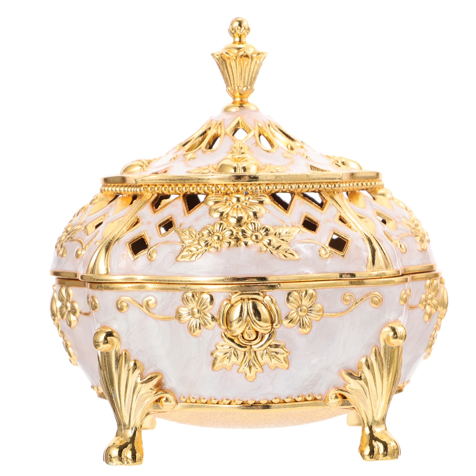 

1Pcs Vintage Metal Incense Burner Censer Retro Handmade Portable Home Decoration Aroma Holder for Meditation Room Bedroom Office