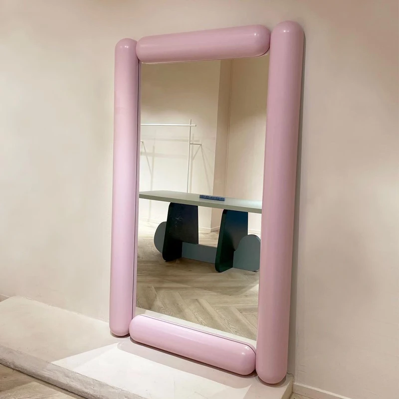 celebrity full-length mirror ins Nordic home floor-to-ceiling full-length mirror wall-mounted clothing store fitting mirror