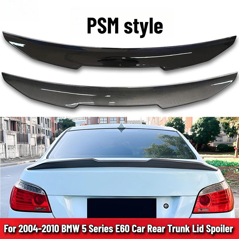 

Для BMW 5 серии E60 PSM 2004-2010 гг., стиль высокого качества, ABS, задняя крышка багажника, автомобильный спойлер, крылья, аксессуары для внешней тюнинга