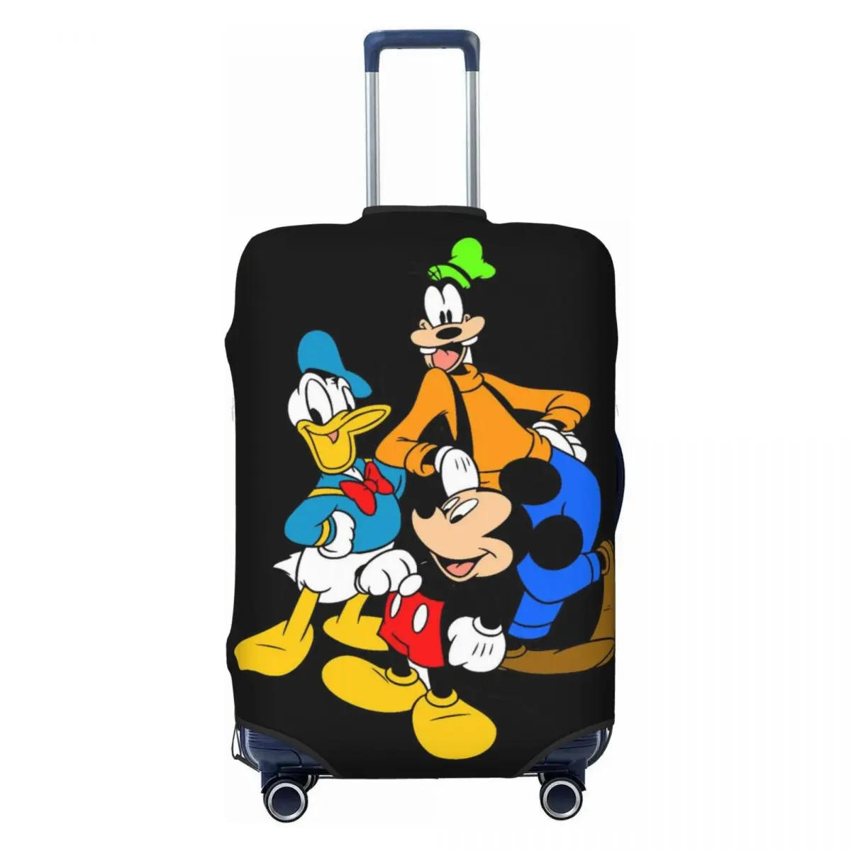 

Custom Donalds Anime Ducks Goofy Goof Luggage Cover Protector Cute Travel Suitcase Protective Cover for 18-32 Inch