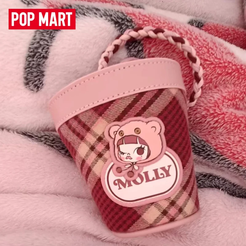 

Новая мини-сумка POPMART из натуральной детской молли, коллекционные украшения, слепая коробка, зимняя посадка, серия в клетку, зимний подарок на день рождения для девочек