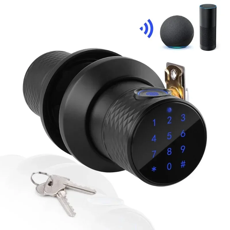 

Keyless Smart Door Lock Biometric Touch Keypad Electronic Entry Knob Deadbolt