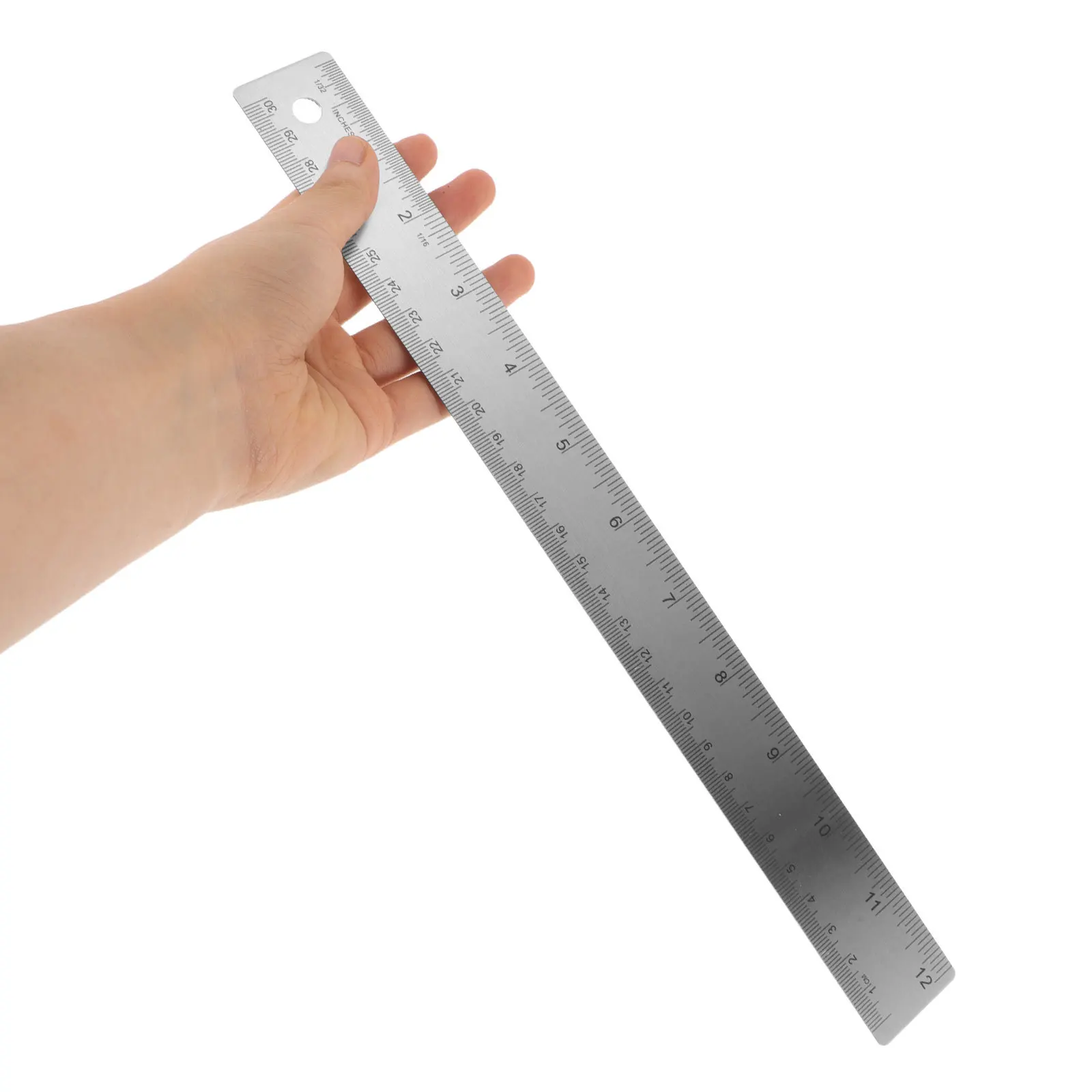 1 مجموعة الفولاذ المقاوم للصدأ الفلين عودة حاكم متري أداة قياس لرسم الهندسة المعمارية مجوهرات حافة مستقيمة الدقة #1