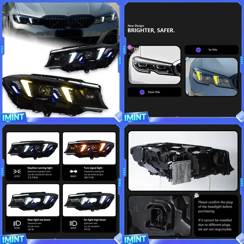 AKD Car Styling Head Lamp for G20 2019-2022 G21 320i 330i 325i 3 Series Front Lights Signal Automotive Accessory