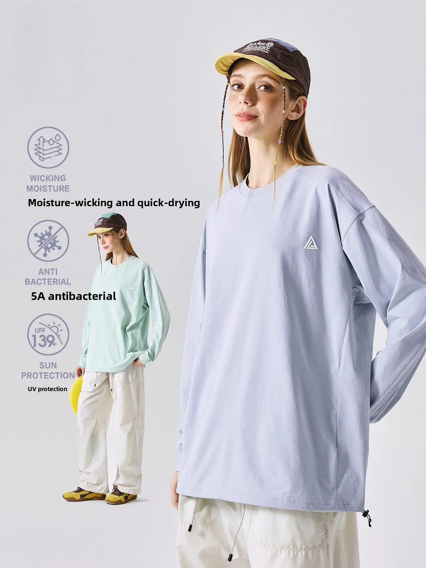 

LAZY DAY Trendy Long Sleeve T-Shirt Women's Casual Hiking Quick Dry Outdoor Top Spring 2026 New Style Comfortable Sportswear