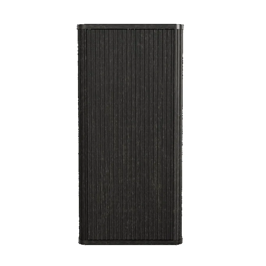 

CC0414S308 Striped Brushed Black Oak FloatingBathroom Floating Side Cabinet Wallmounted Storage Cabinet for Small Spaces Preass