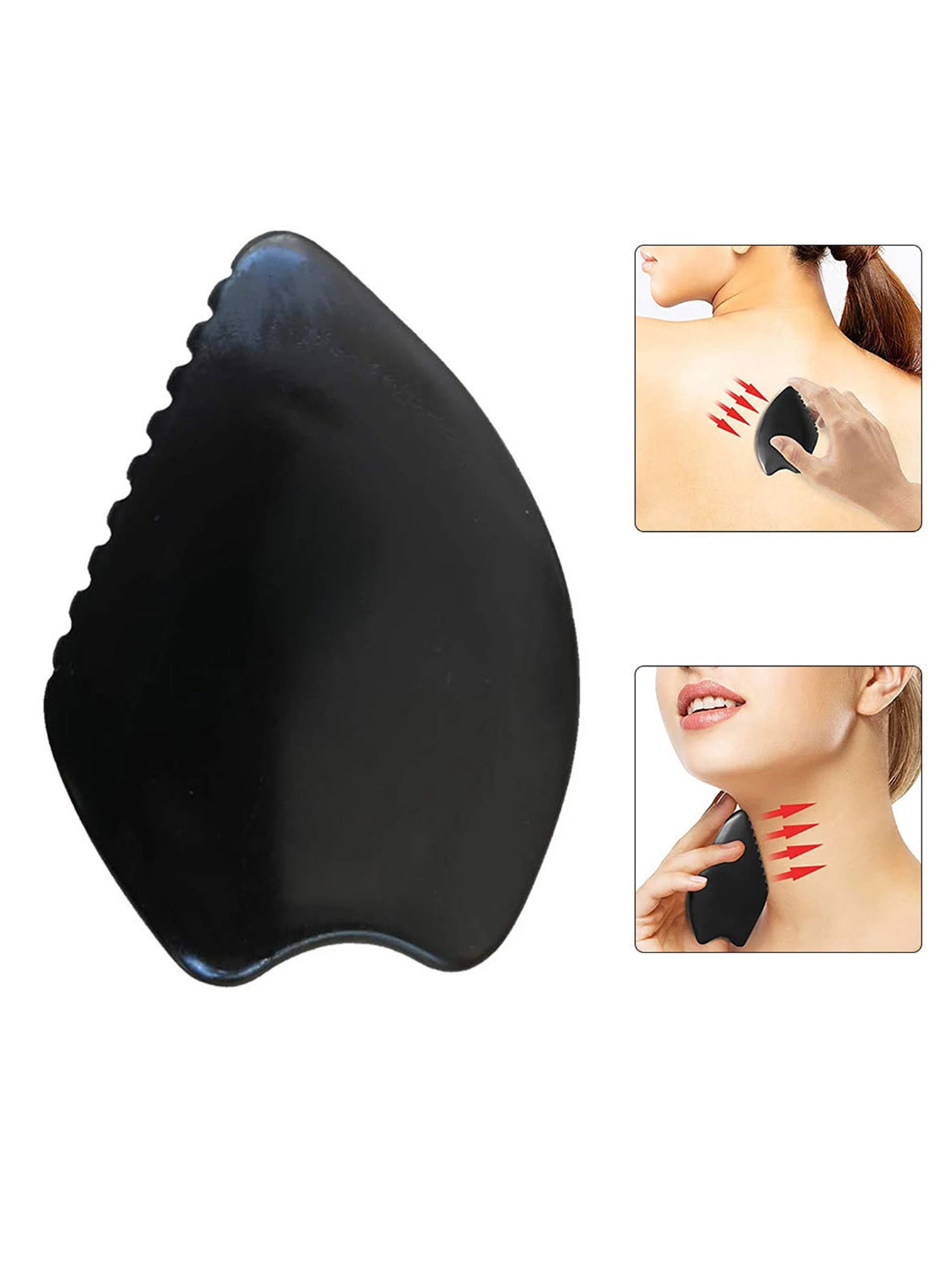 1 Pcs Black Quartz Wand Natural Black Crystal WandNatural  Body Massage Stick Face Massager Bar Tools