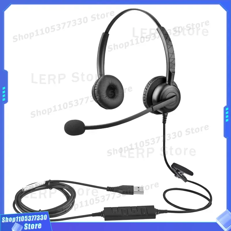 Wholesale Wired Earphones for Call Center with Noise Reduction Feature Comfortable Headset for Office Work and Customer