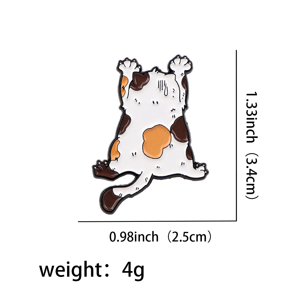 Cartoon Calico Cat Lapel Pins for Backpacks Children Brooch for Clothes Enamel Pin Metal Badges Fashion Jewelry Decorations