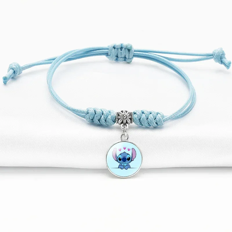 Disney-pulsera de dibujos animados de Lilo & Stich para mujer, brazalete ajustable de Anime Kawaii, regalos de Cosplay, juguete para niño y niña, 2024