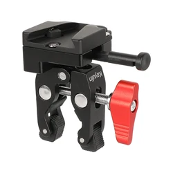 Morsetto per pinze Super Crab SZRIG con adattatore universale a sgancio rapido con attacco V-Lock per batteria per fotocamera DSLR