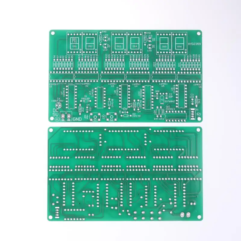 Kit DIY ALarm CLock SoLderinG Practice 6 DiGits DIY CLock Kit Auto DispLay Time for Students and Diyers High Quality