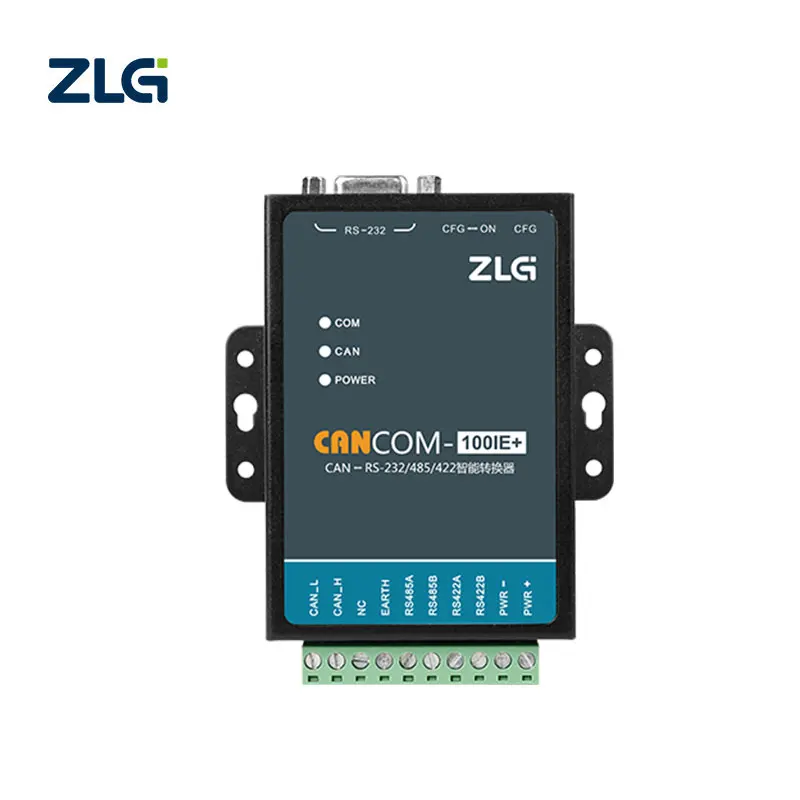 

ZLG Zhiyuan Electronics CANCOM-100IE+ Промышленный преобразователь последовательного порта RS232/RS485/RS422 в CAN