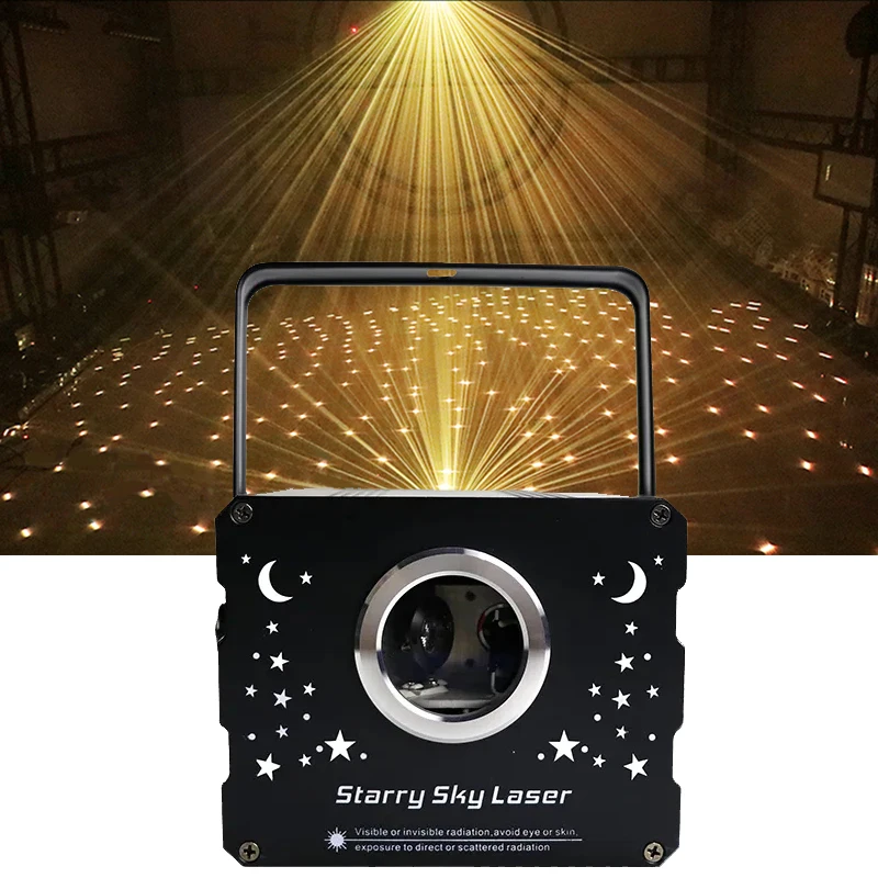 500mW RGB DMX Starry Sky Light Laser Projector PRO DJ Disco Stage Effects Lighting Wedding Holiday Party Club Bar Scanner