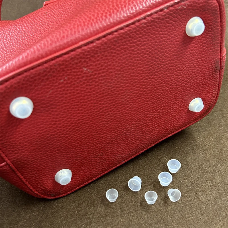 10Pcs Bottom Nail Protective Cover For Birkin Kelly Bag Transparent Foot Spikes Caps Anti-wear Bag Accessories