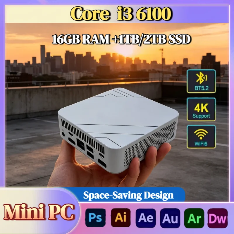 คอมพิวเตอร์ตั้งโต๊ะ Intel Core i3 6100