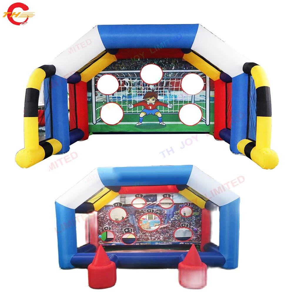 

4.5x4.5m Inflatable Football Soccer Shooting Sport Game Carnival Rental Blow Up Inflatable Toys with Blower