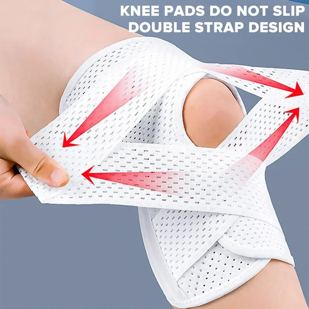 1pc Professional Compression Knee Brace Support Breathable Adjustable Knee Support Meniscus Knee Pads Patellar Band Sports