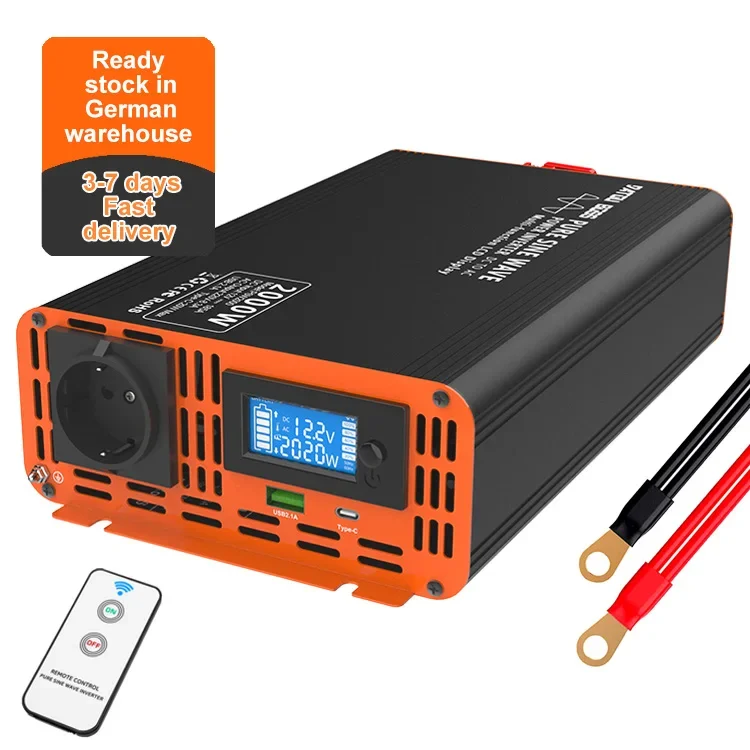 DATOUBOSS 12V 24V 48V Dc To Ac 110V 220V 230V 240V 3000w Off Grid Pure Sine Wave Inverter Power  1000w 1500w 2000w 3000W