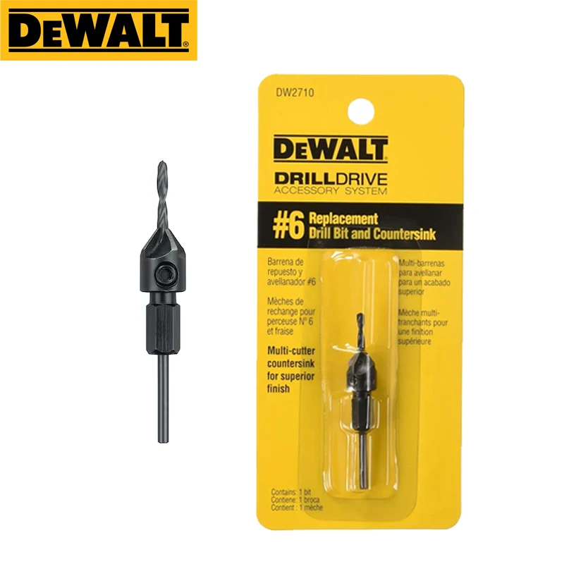 Imagem -02 - Conjunto de Brocas de Reposição Dewalt Dw2710 Dw2711 Dw2712 10 Acessórios para Perfuração e Escareamento de Madeira Escareadora