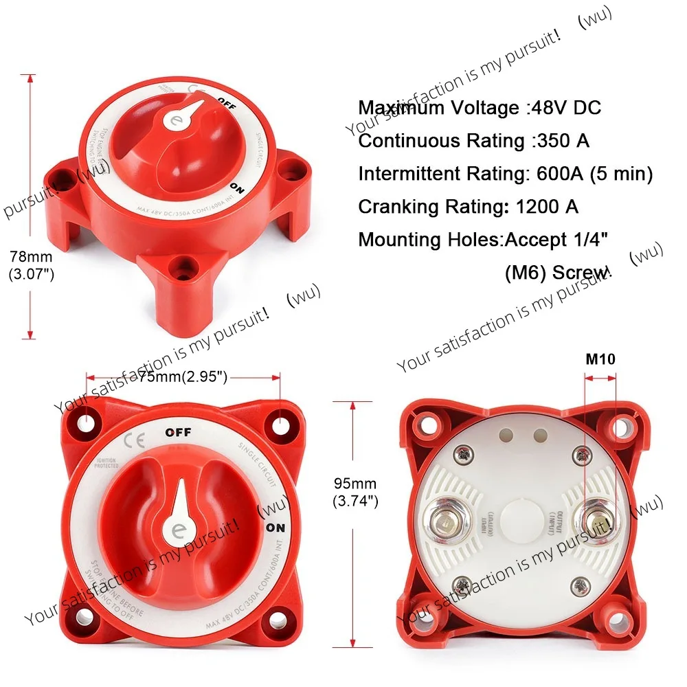 

Suitable For 9003E Series Battery Switch ON Off AFD Brand New