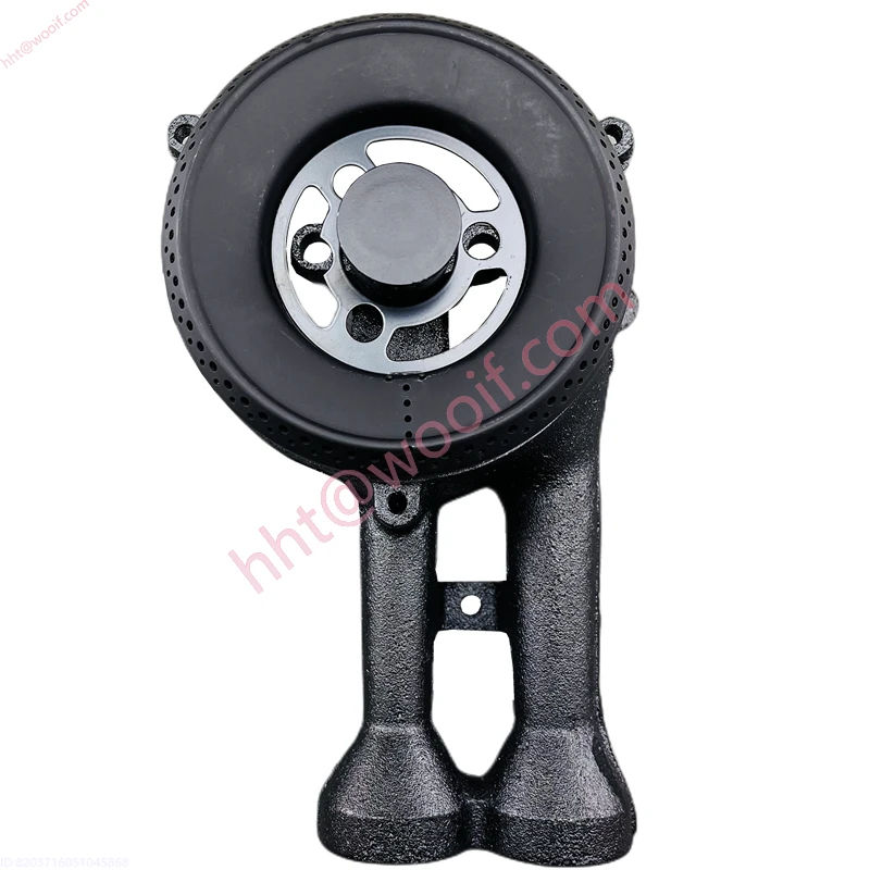 Wbudowana kuchenka gazowa z żeliwną głowicą palnika o wysokim płomieniu, aluminiową głowicą do czyszczenia, zintegrowaną osłoną przegrody ogniskowej.