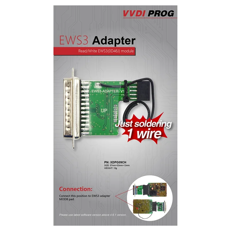 

HOT!!For Xhorse EWS3 Adapter for VVDI Prog Programmer