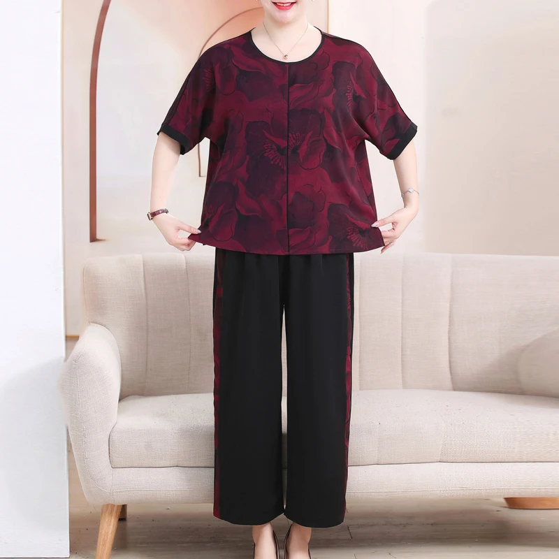 

Summer Oversize Pant Sets for Women 2024 Casual Loose Elegant Women's Sets Summer Clothes High Quality