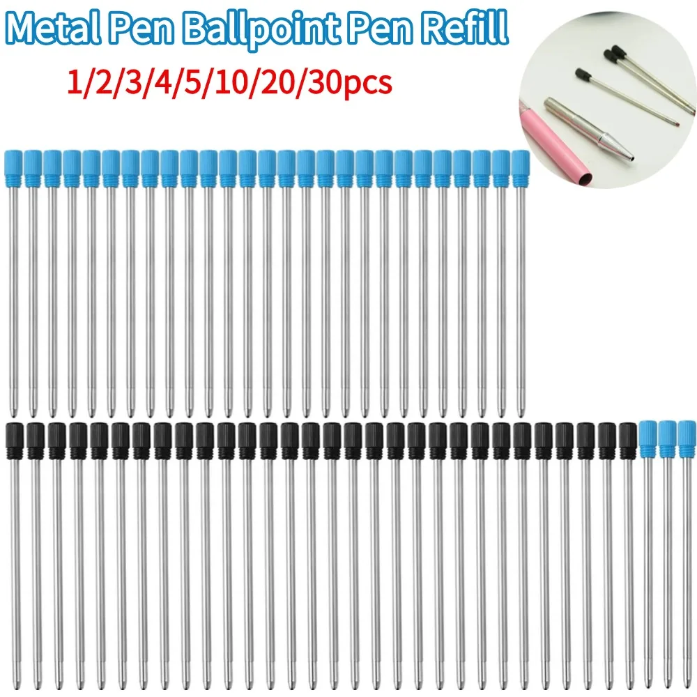 

7cm Length Metal Pen Refill for Crystal Diamond Ballpoint Pen Cartridge Core Stationery Metal Pen Ballpoint Pen Refill 1-30pcs