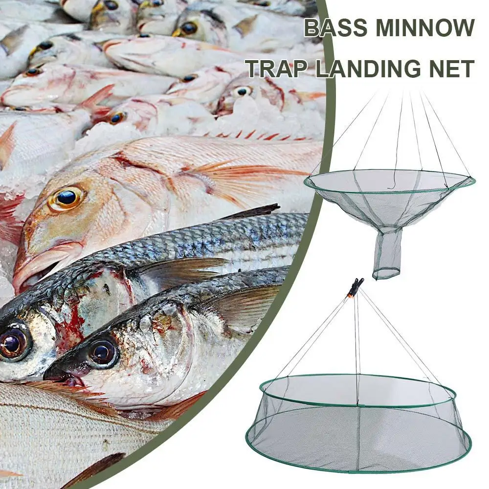 Network Mesh Cage Prawn Bait Drop Fishing Landing Net Crayfish/Shrimp Catcher Crayfish Landing Net Shrimp Catcher Drop Fishing