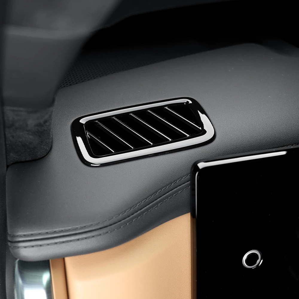 

2PCS Automotive ABS Material Front Upper Vent Trim Cover Frame For Hyundai Santa Fe MX5 2024 2025 LHD RHD