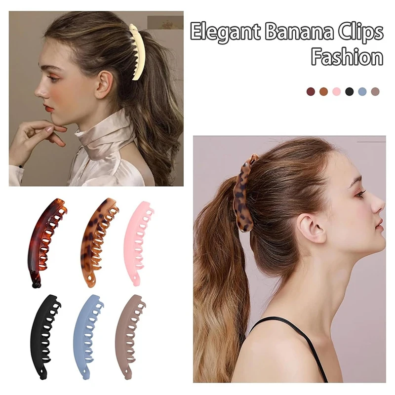 Pinzas para el pelo piezas para mujer, pinzas antideslizantes para cabello grueso y fino, para coletas y peinado, 10 colores