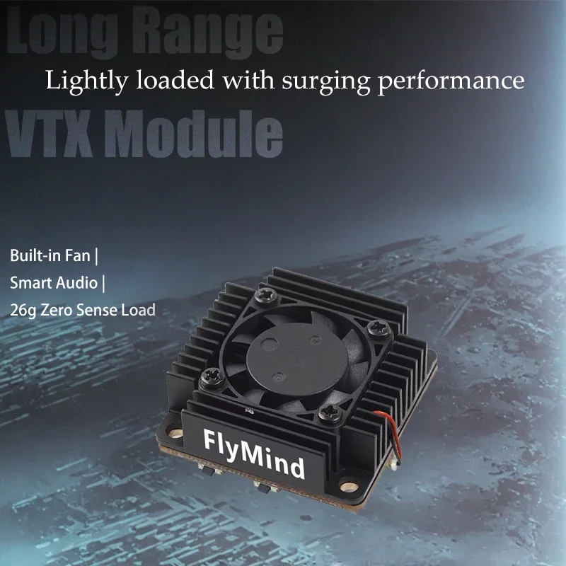 AP1Flymind Ultra Long Range 5.8GHz 5W 26g VTX With Fan MlC Smartaudio FPV U-AV Dr-one Kit
