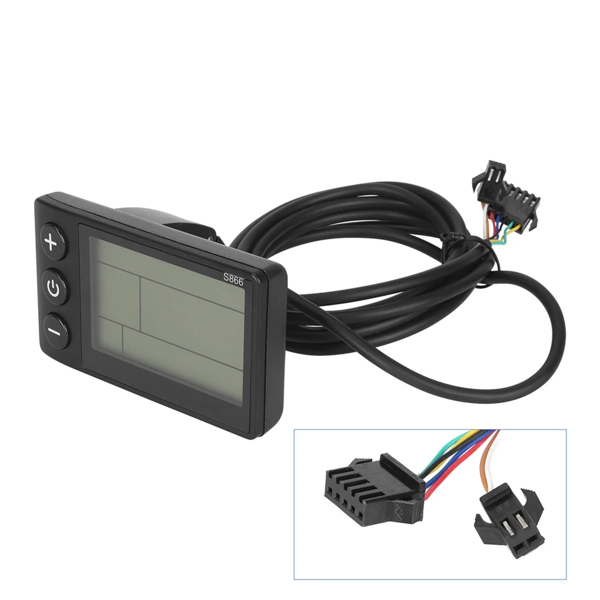 LCD Display for Electric Bike Scooter Controller Scooter  ligent LCD Instrument (Seven-Core Ordinary Connector)